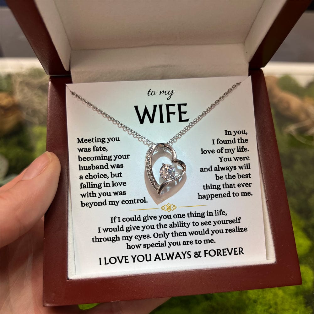 Jewelry To My Wife - Forever Love Necklace Gift Set - SS568V3
