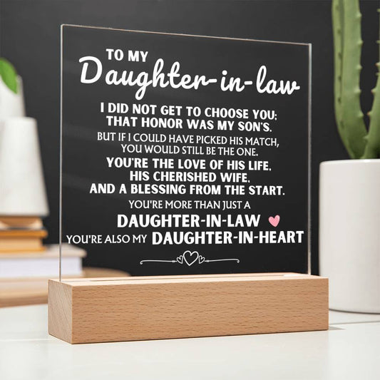 Jewelry You're more than just a 'Daughter-in-Law' - Acrylic Lamp ❤️ AC18V2