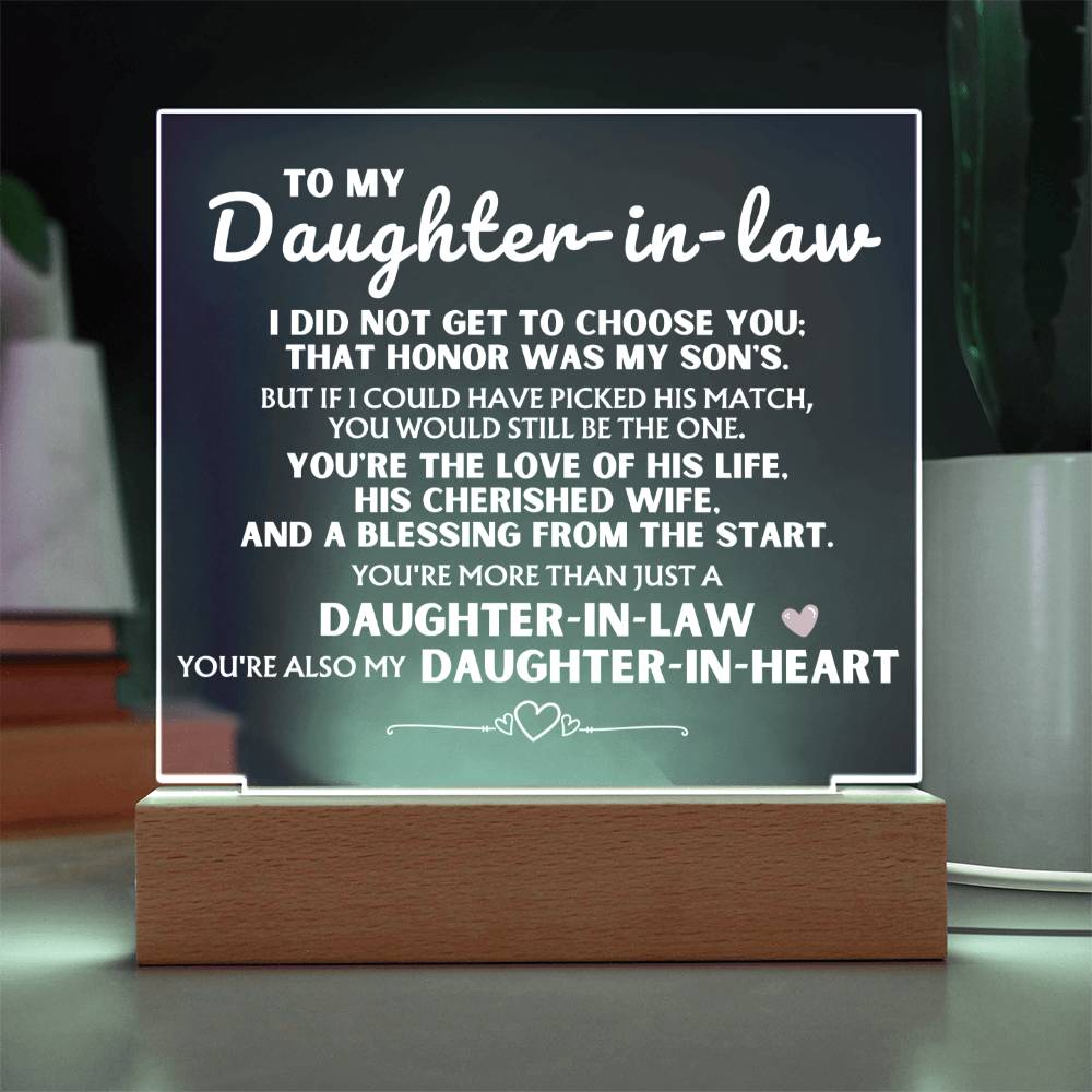 Jewelry You're more than just a 'Daughter-in-Law' - Acrylic Lamp ❤️ AC18V2