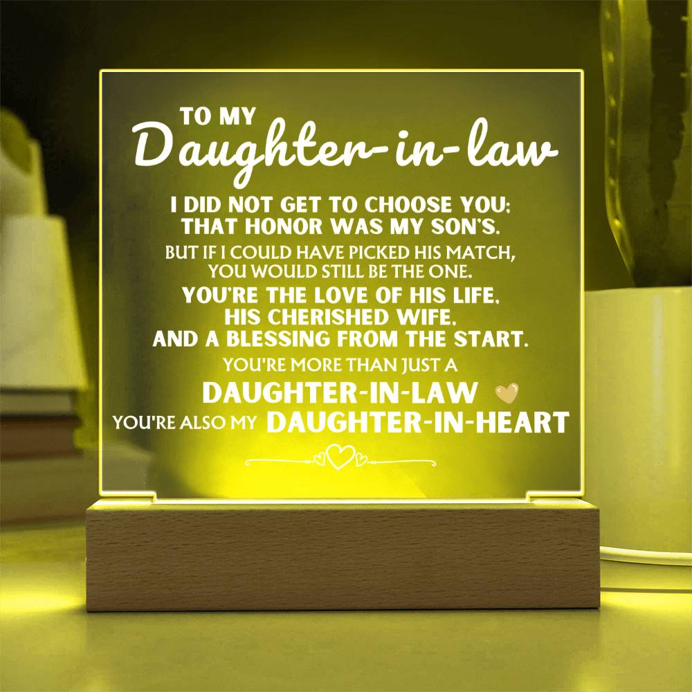 Jewelry You're more than just a 'Daughter-in-Law' - Acrylic Lamp ❤️ AC18V2