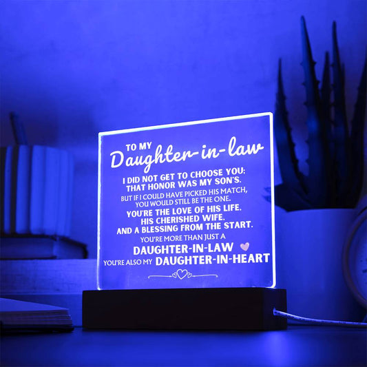 Jewelry You're more than just a 'Daughter-in-Law' - Acrylic Lamp ❤️ AC18V2