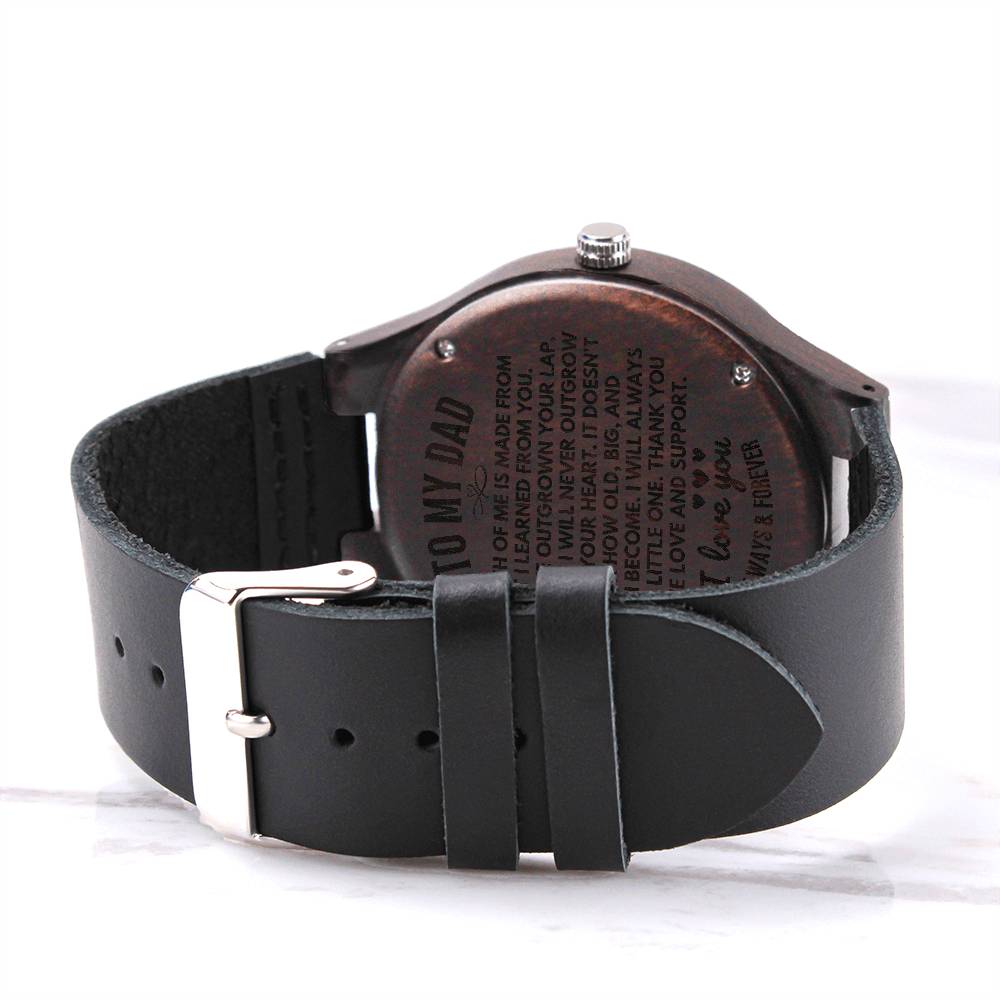 Watches To My Dad - Premium Engraved Wood Watch - SS605