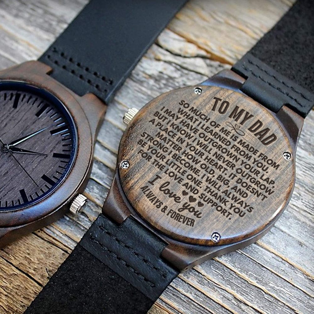 Watches To My Dad - Premium Engraved Wood Watch - SS605