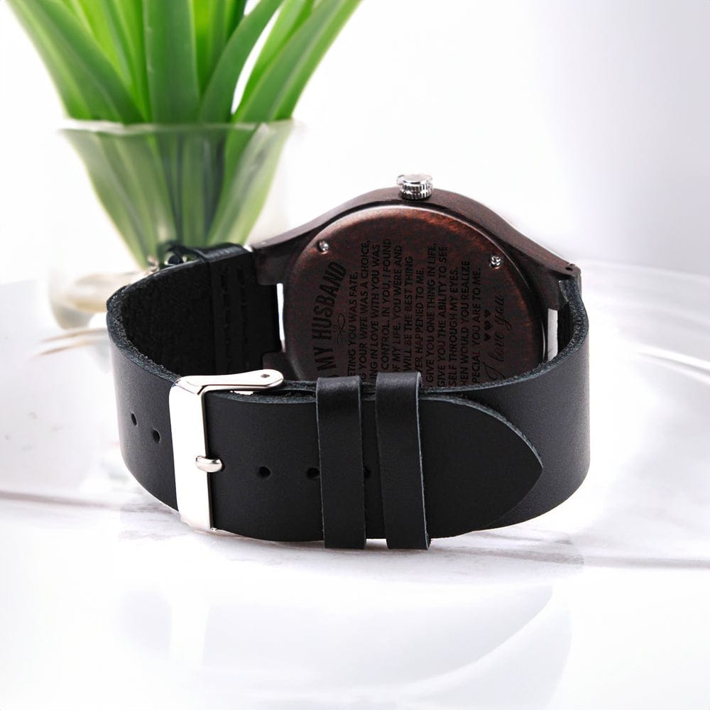 Watches To My Husband - Premium Engraved Wood Watch - SS568H