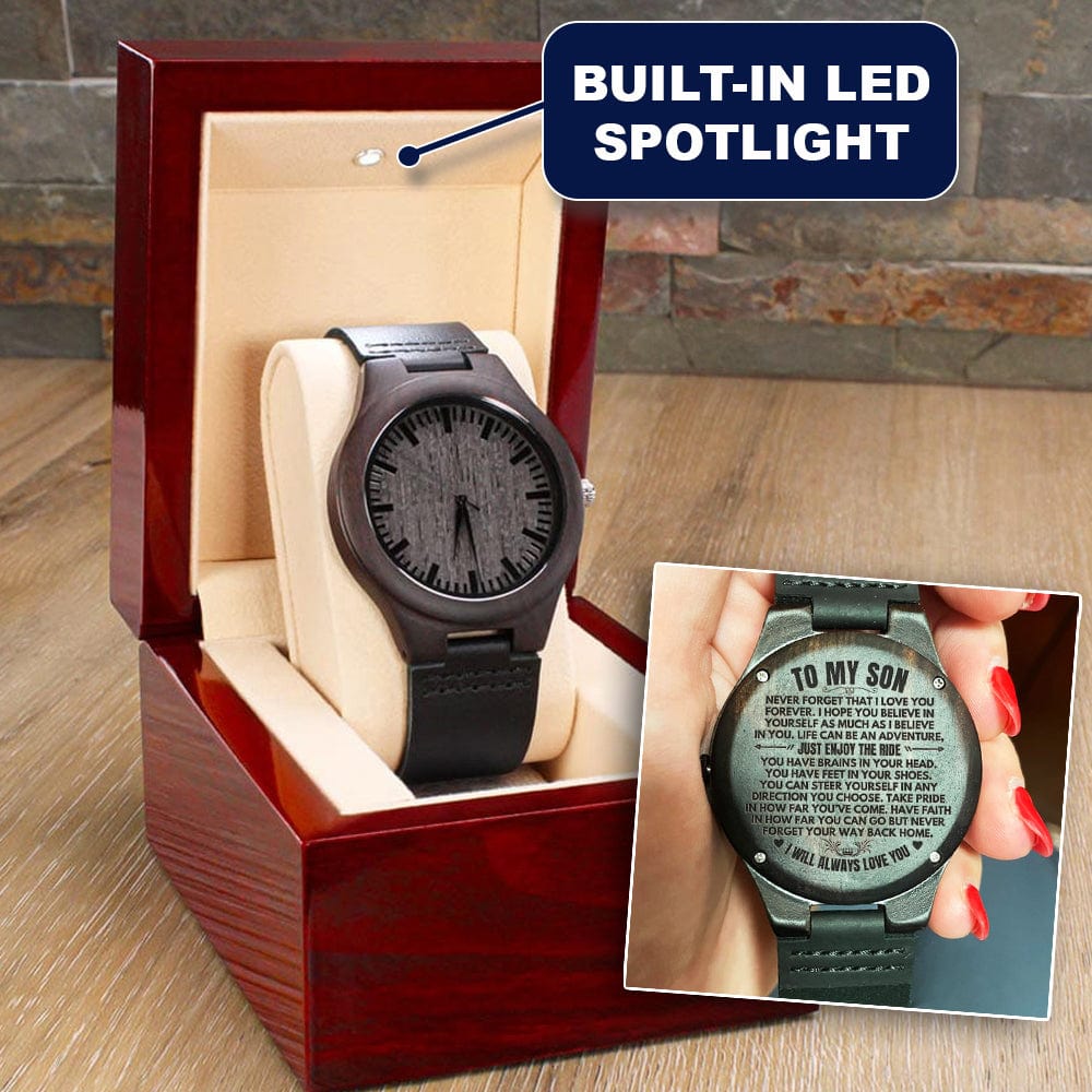 Watches To My Son - I Will Always Love You - Engraved Wood Watch - SS493