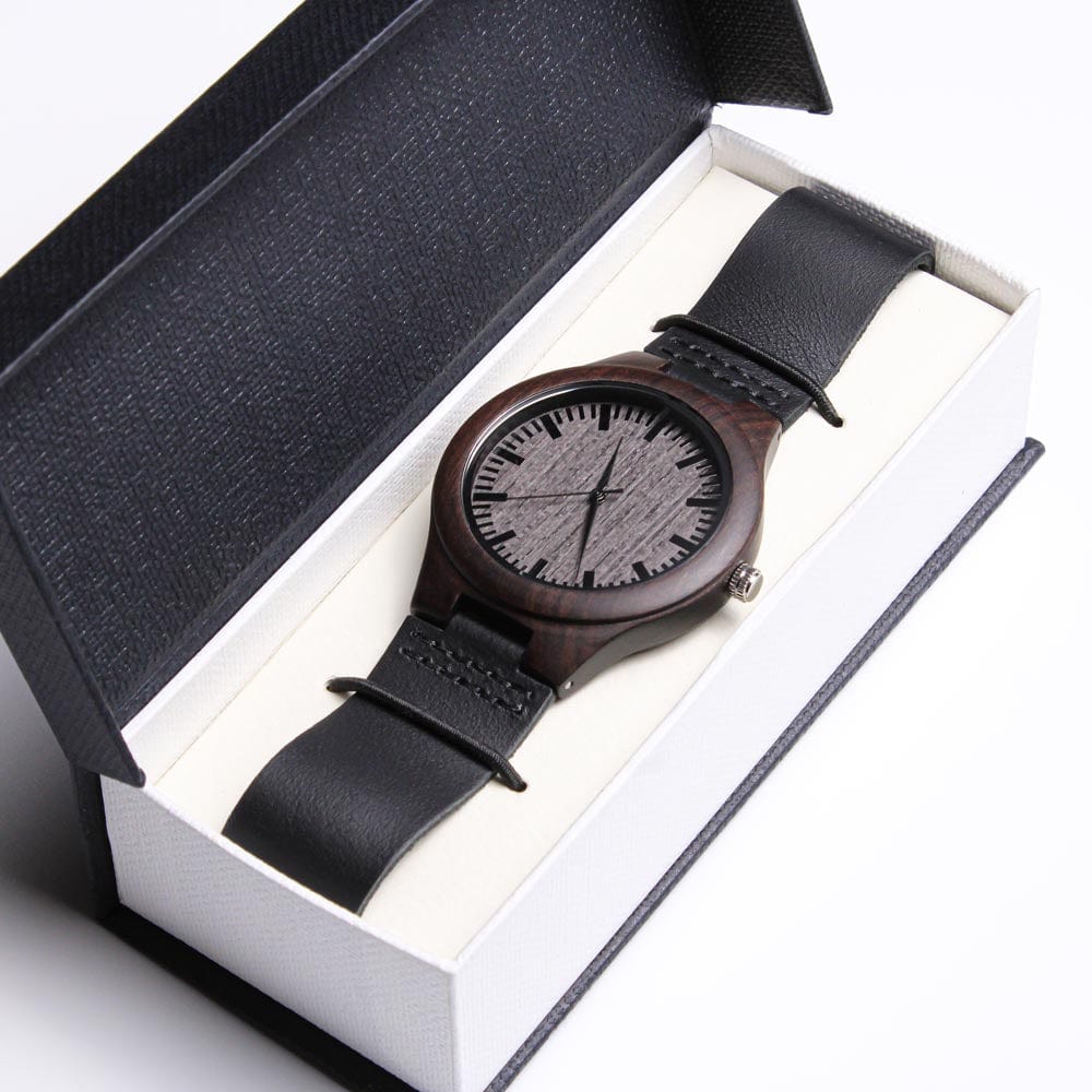 Watches To My Son - Love, Dad - Engraved Wood Watch - SS492D