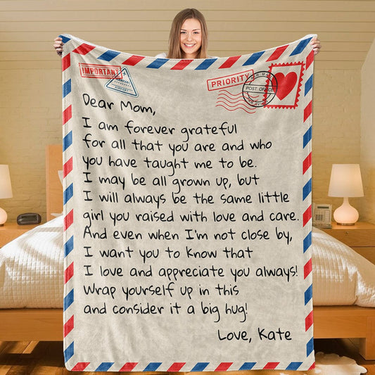 All Over Prints Dear Mom - From Daughter - Personalized Giant Love Letter Blanket - SS367