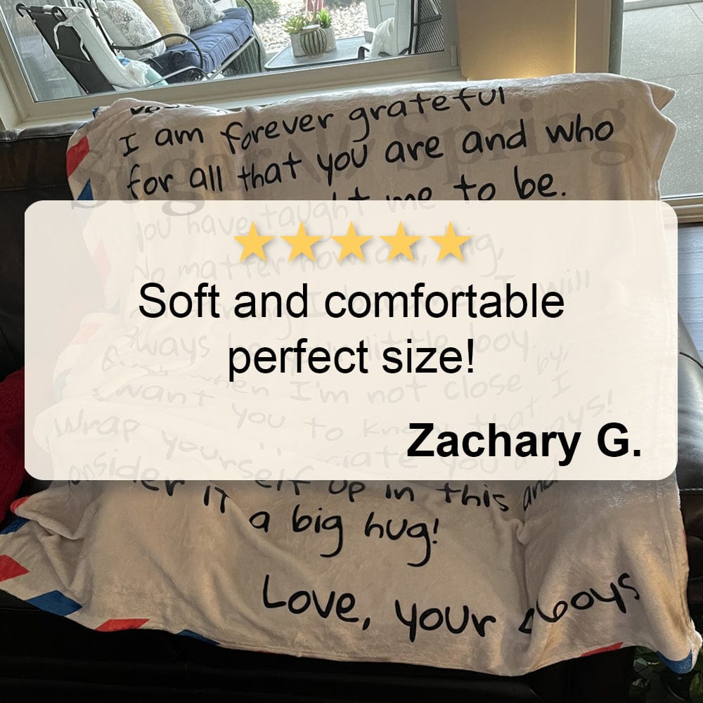 All Over Prints Dear Mom - From Son - Personalized Giant Love Letter Blanket - SS429