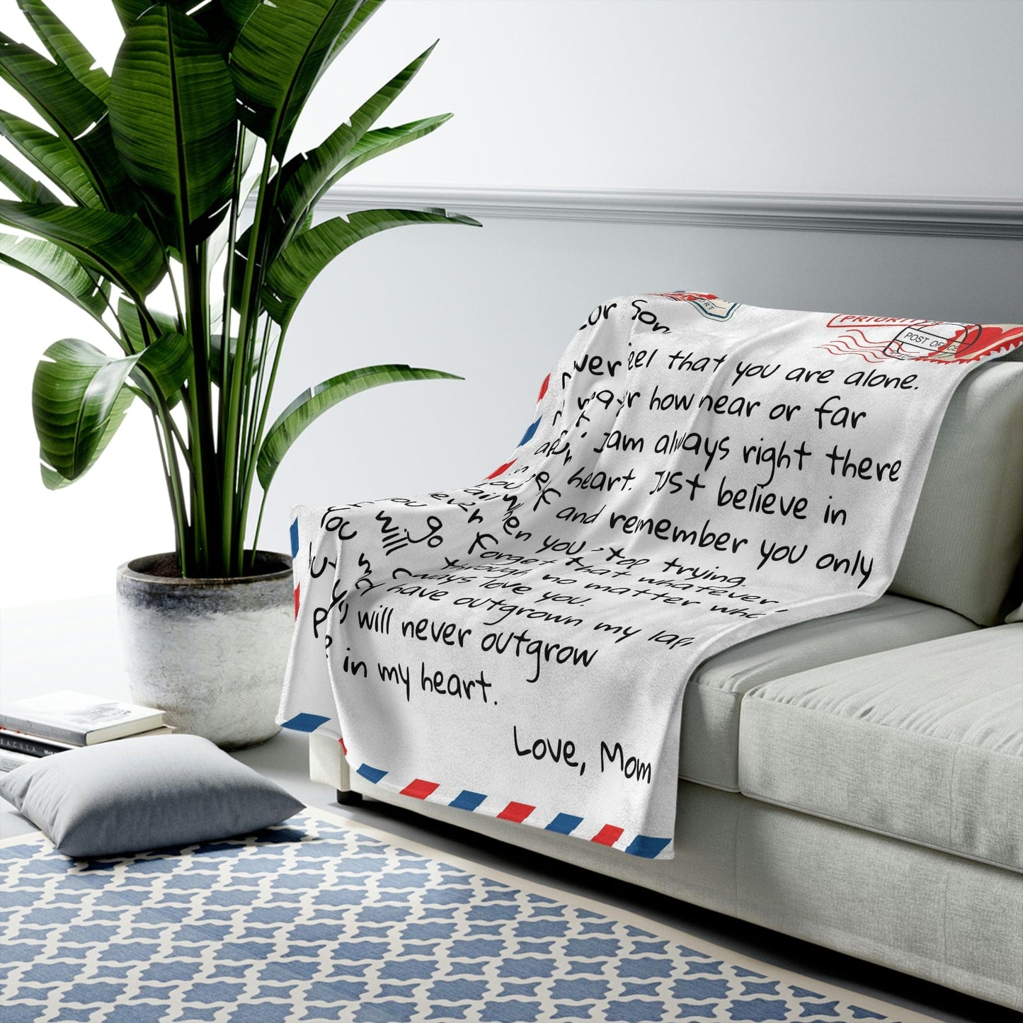 All Over Prints Dear Son - From Mom - Personalized Giant Love Letter Blanket - SS388