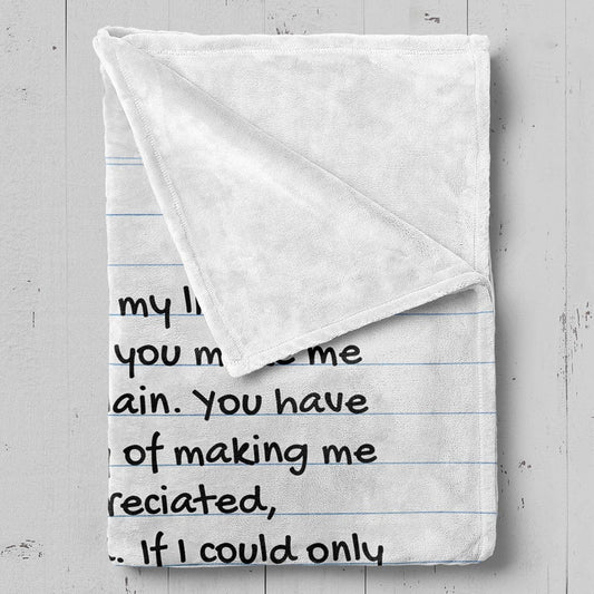 All Over Prints FOR HIM - Personalized Love Letter Inspired Comfy Blanket - SS166P