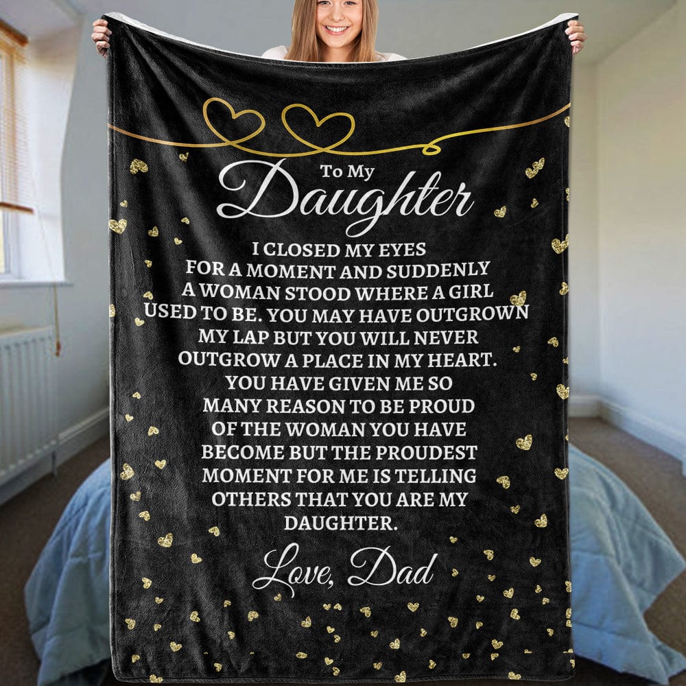 All Over Prints To My Daughter - Love, Dad - Super Comfy Blanket - SS45