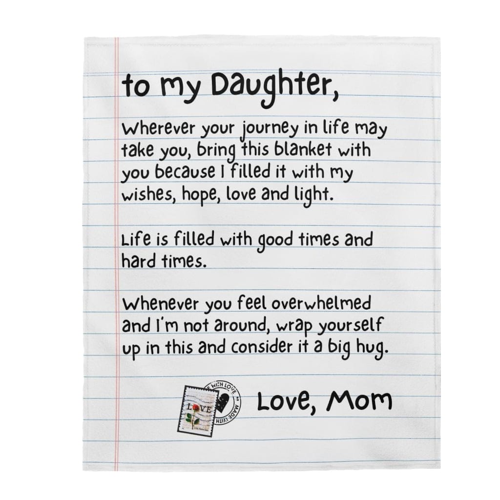 All Over Prints To My Daughter - Love, Mom - Super Comfy Blanket - SS61