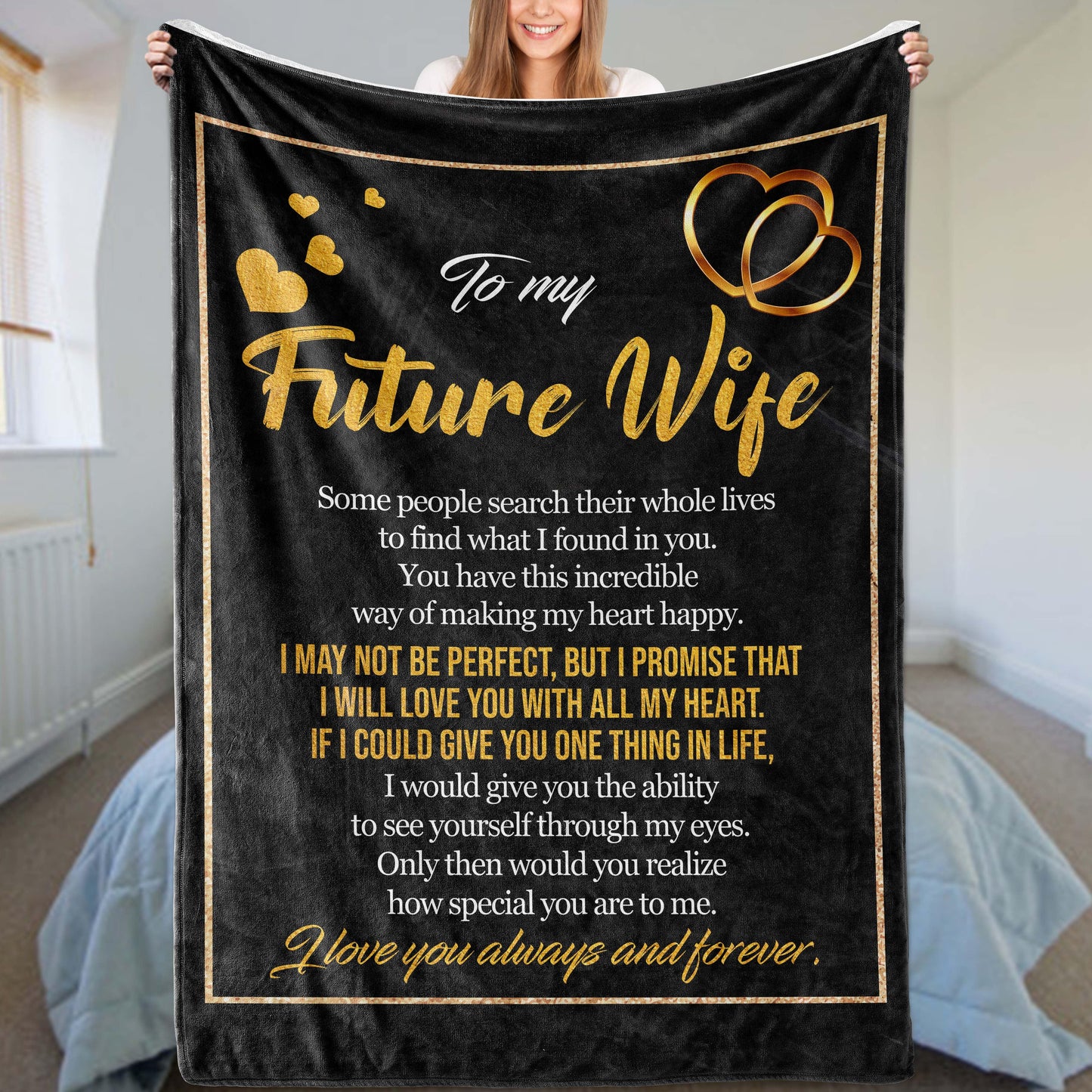 All Over Prints To My Future Wife - Super Comfy Blanket - SS73