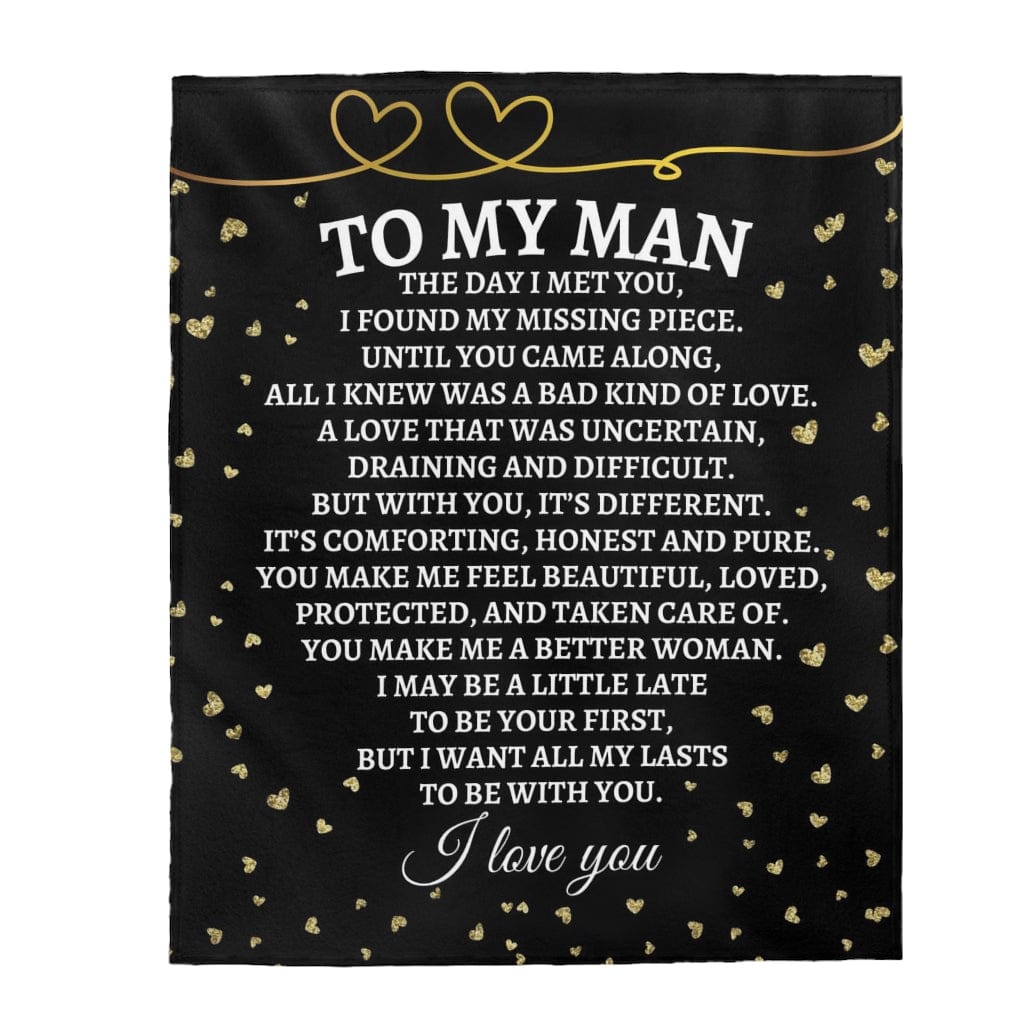 All Over Prints To My Man - Super Comfy Blanket - SS37