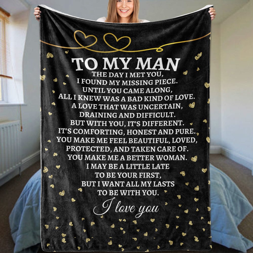 All Over Prints To My Man - Super Comfy Blanket - SS37