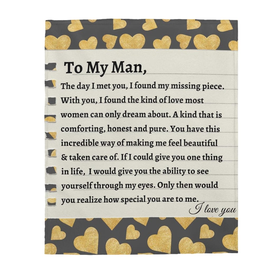 All Over Prints To My Man - Super Comfy Blanket - SS57