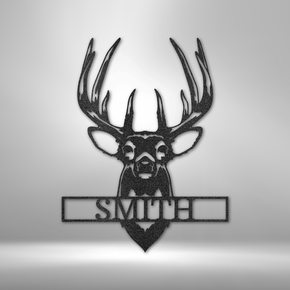 Custom Buck Mount Monogram - Steel Sign