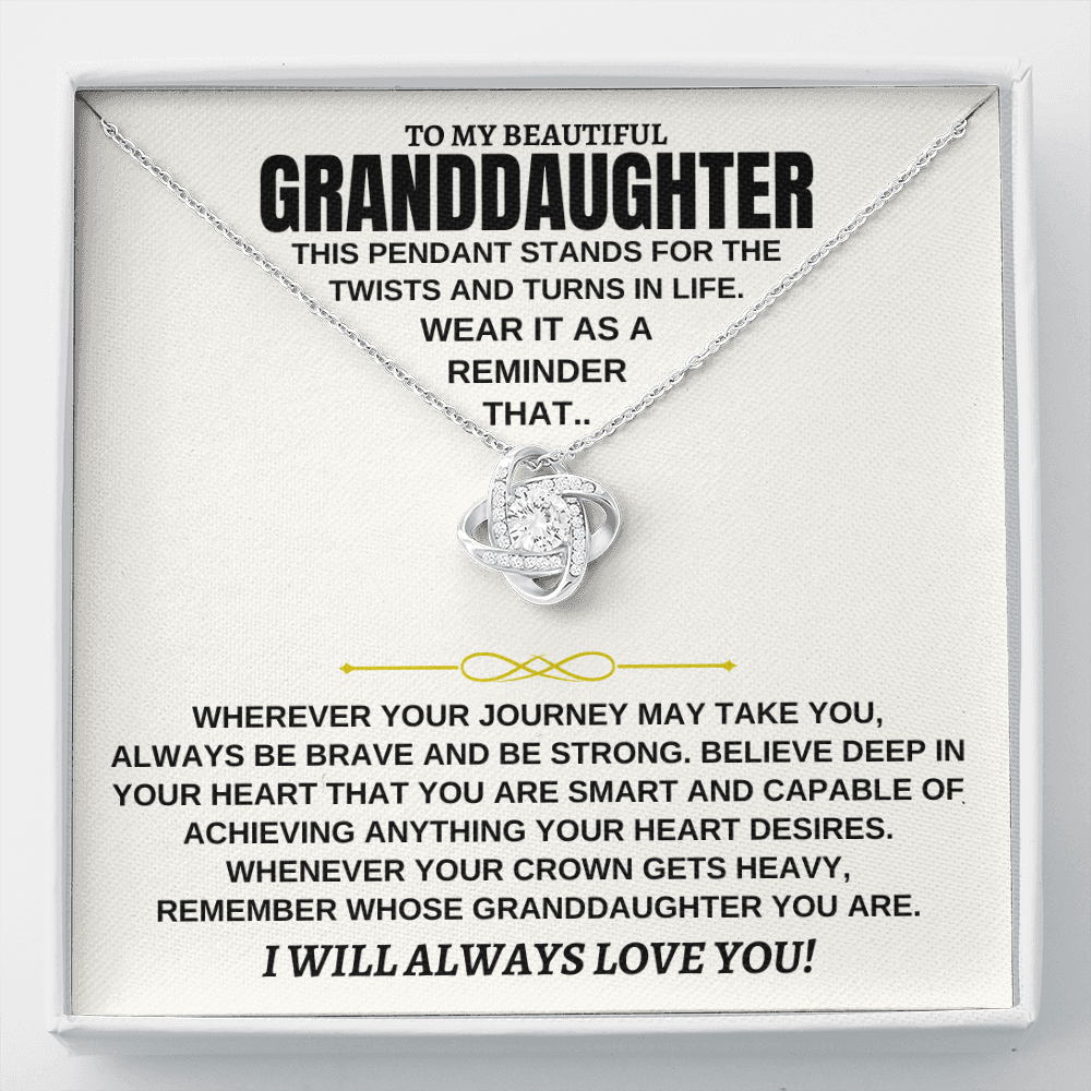 Jewelry (ALMOST SOLD OUT) To My Granddaughter - Twists & Turns Beautiful Gift Set - SS109V4