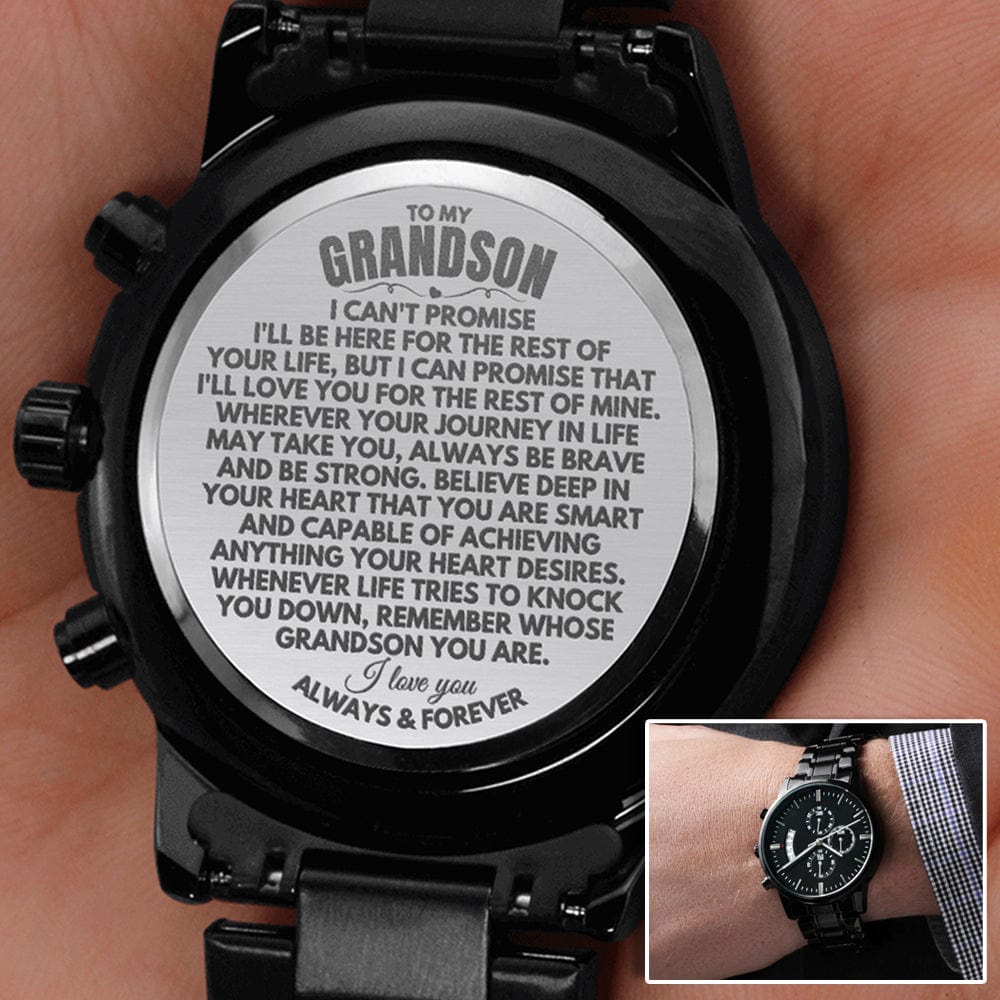 Jewelry (ALMOST SOLD OUT) To My Grandson - Engraved Premium Watch - SS146