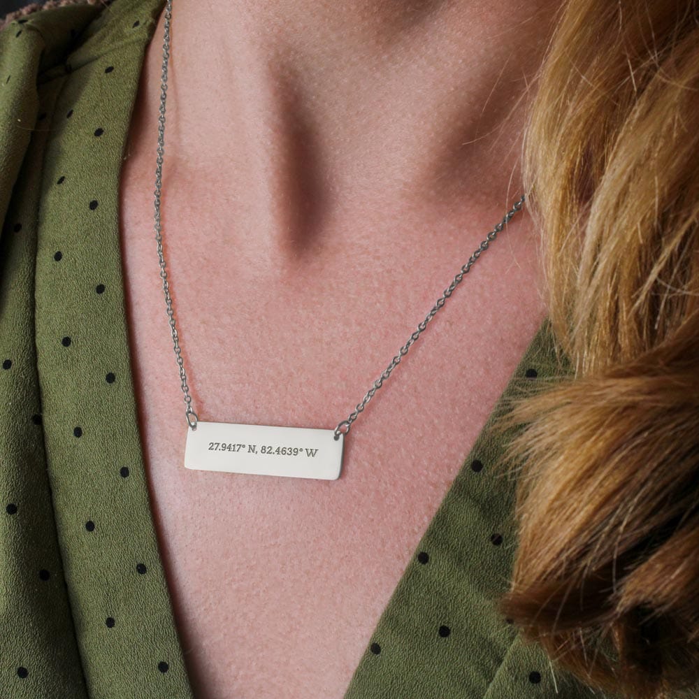 Jewelry Coordinates Horizontal Dainty Bar Necklace - SS56
