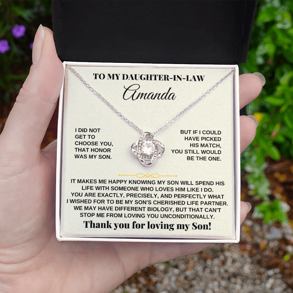 Jewelry Daughter-in-law - Love Knot Gift Set - SS251
