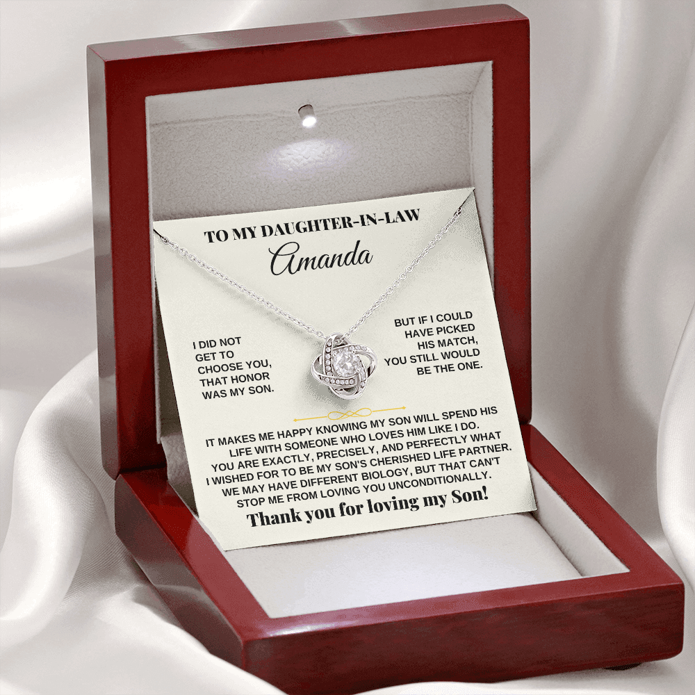Jewelry Daughter-in-law - Love Knot Gift Set - SS251