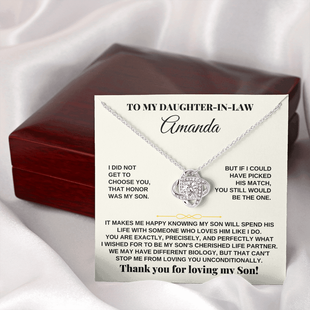 Jewelry Daughter-in-law - Love Knot Gift Set - SS251
