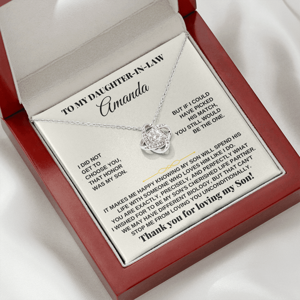 Jewelry Daughter-in-law - Love Knot Gift Set - SS251