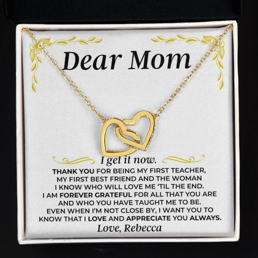 Jewelry Dear Mom - I Get It Now - Personalized Sign Off - Gift Set - SS419