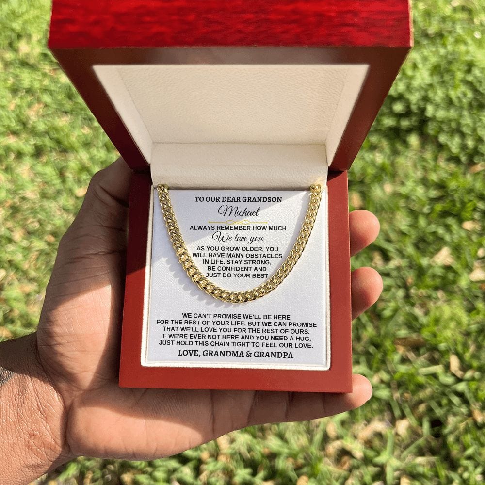 Jewelry For Grandson - Personalized Special Gift Set - SS258P