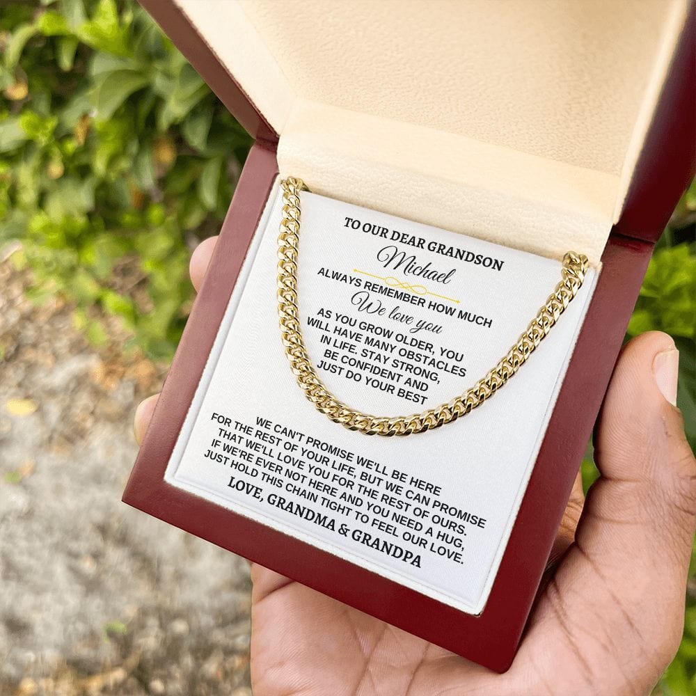 Jewelry For Grandson - Personalized Special Gift Set - SS258P