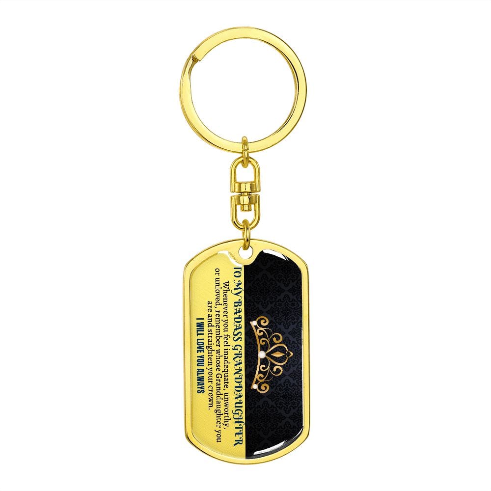 Jewelry Granddaughter | Straighten Your Crown | Keepsake Keychain