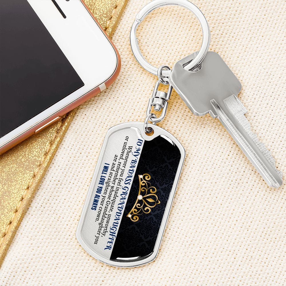 Jewelry Granddaughter | Straighten Your Crown | Keepsake Keychain