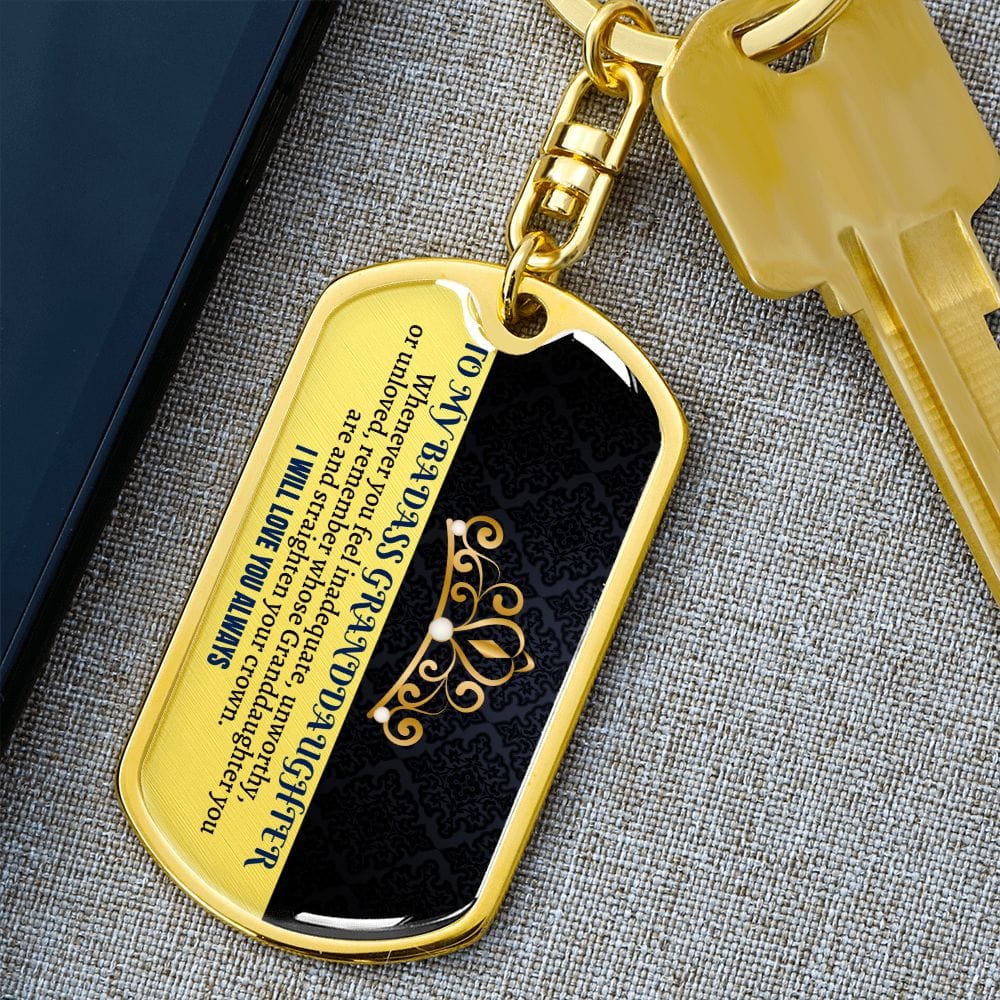 Jewelry Granddaughter | Straighten Your Crown | Keepsake Keychain