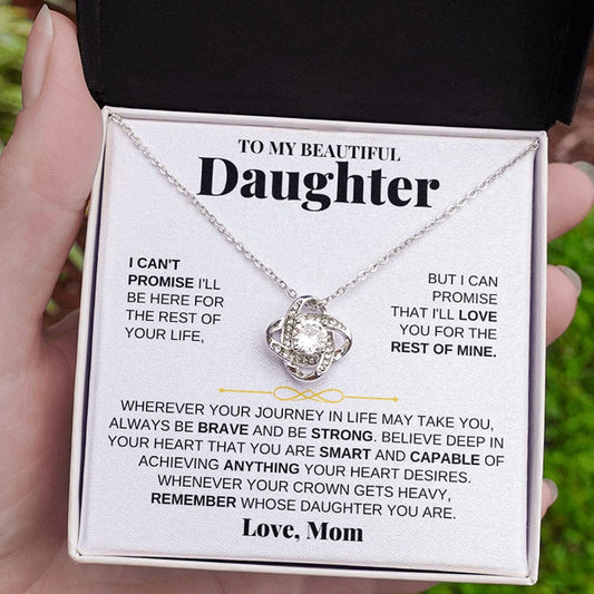 Jewelry To My Beautiful Daughter - Love Knot Gift Set - From Mom - SS117M-LK