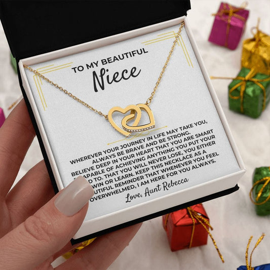 Jewelry To My Beautiful Niece - Personalized Gift Set - SS384
