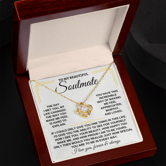 Jewelry To My Beautiful Soulmate - Love Knot Gift Set - SS162SM2