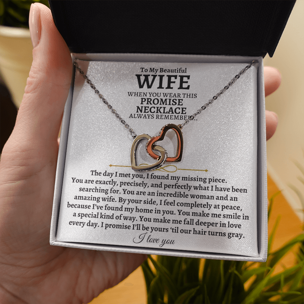 Jewelry To My Beautiful Wife - Intertwined Hearts Gift Set - SS83