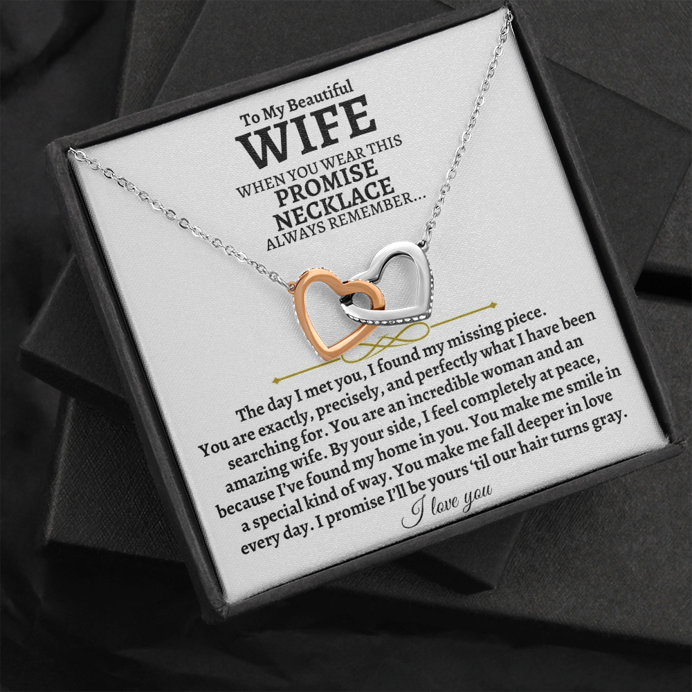 Jewelry To My Beautiful Wife - Intertwined Hearts Gift Set - SS83