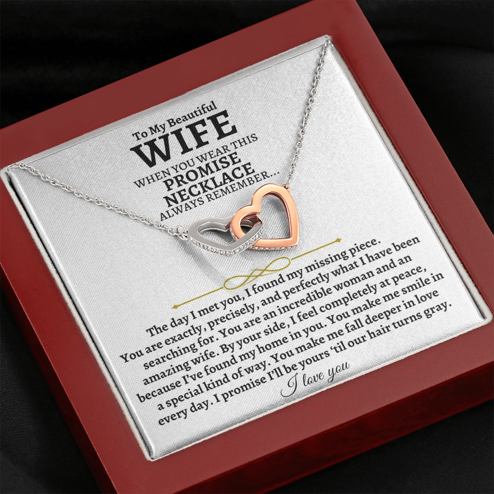 Jewelry To My Beautiful Wife - Intertwined Hearts Gift Set - SS83