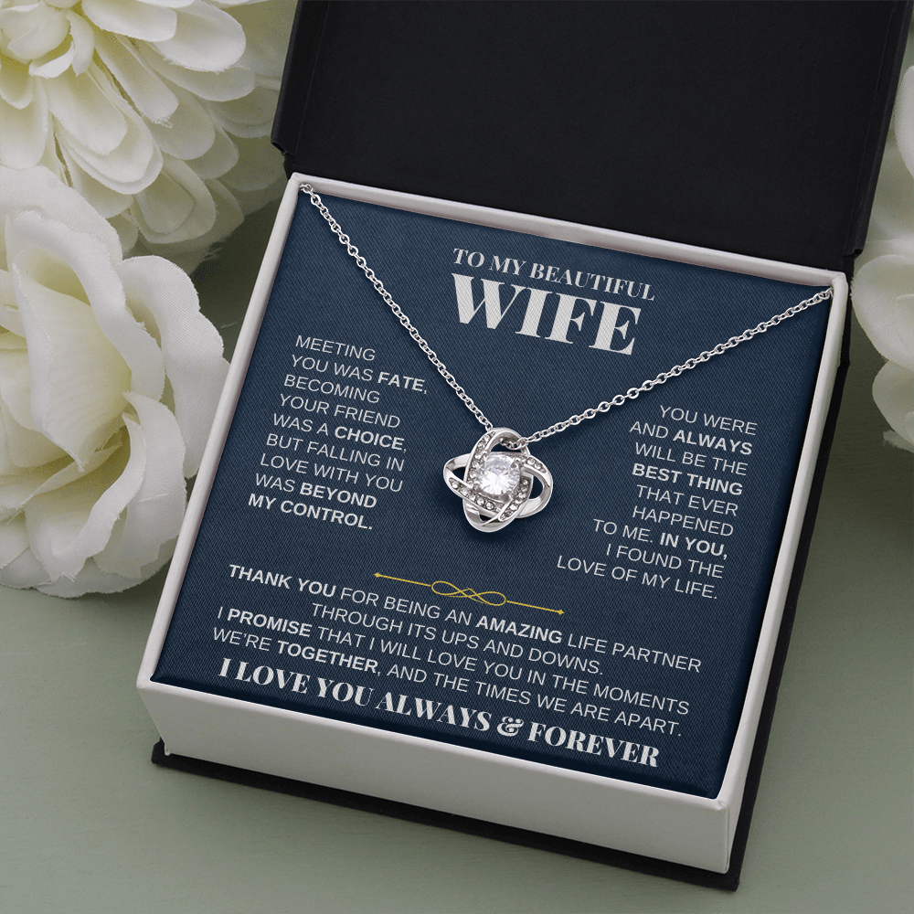 Jewelry To My Beautiful Wife - Love Knot Gift Set - SS229