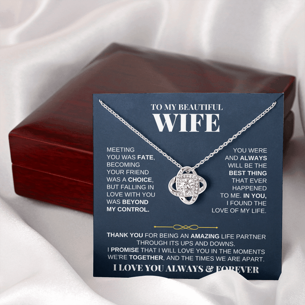 Jewelry To My Beautiful Wife - Love Knot Gift Set - SS229