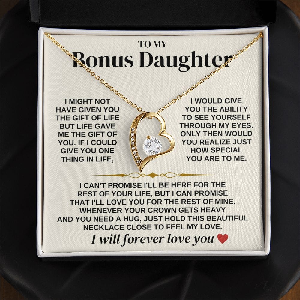 Jewelry To My Bonus Daughter - Necklace Gift Set - SS312