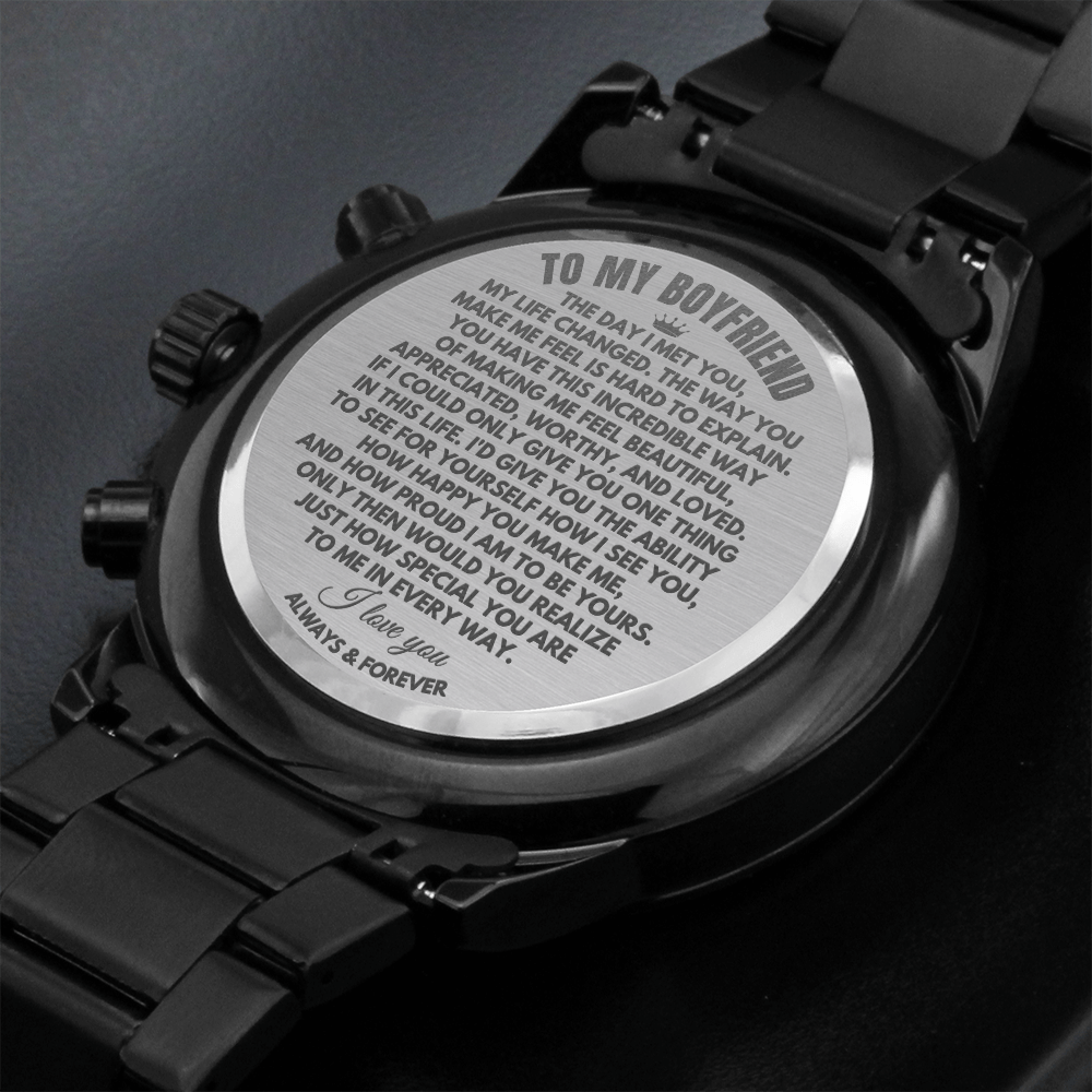 Jewelry To My Boyfriend - Engraved Premium Watch - SS166
