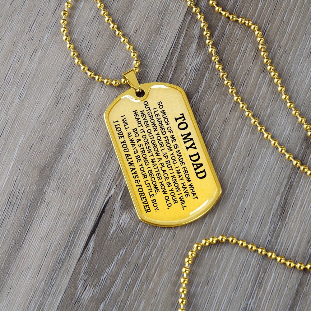 Jewelry To My Dad | Always Be Your Little Boy | Beautiful Love Tag - SS296