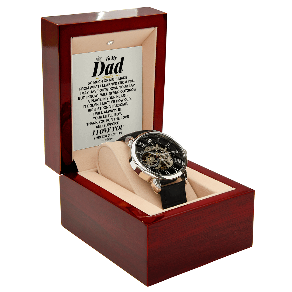 Jewelry To My Dad - Premium Automatic Openwork Watch - Gift Set - SS245