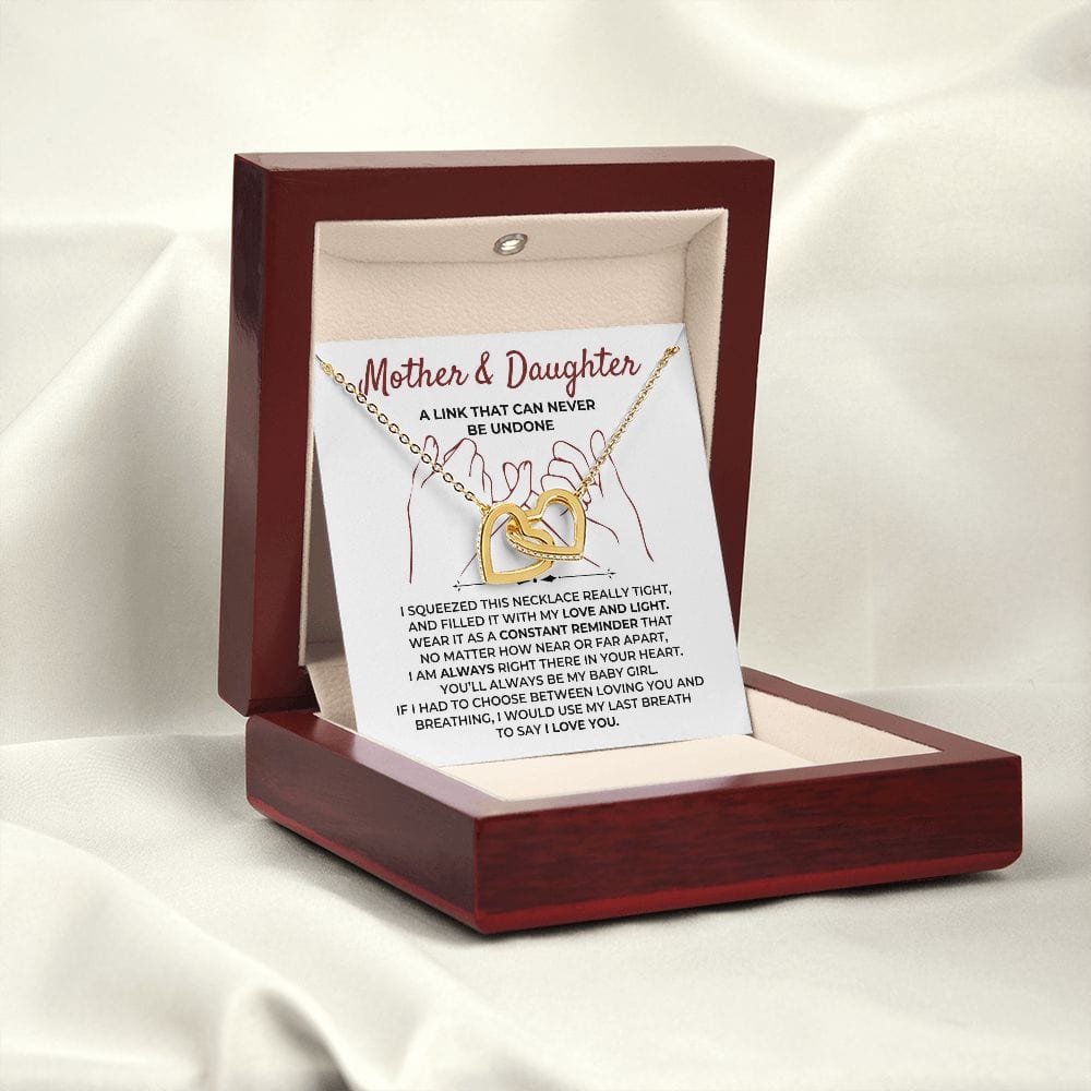Jewelry To My Daughter - Beautiful Linked Hearts Gift Set - SS397
