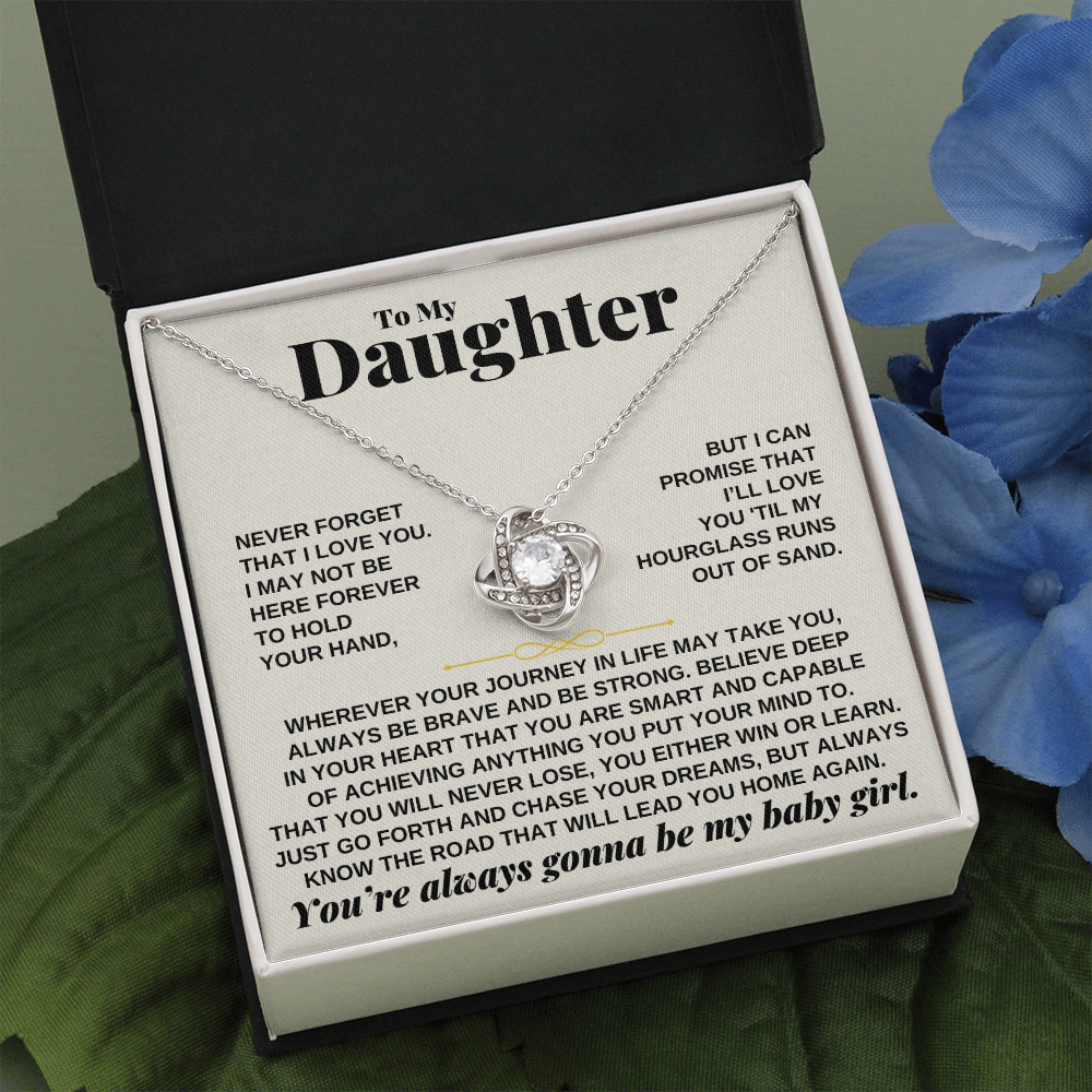 Jewelry To My Daughter - Beautiful Love Knot Gift Set - SS249