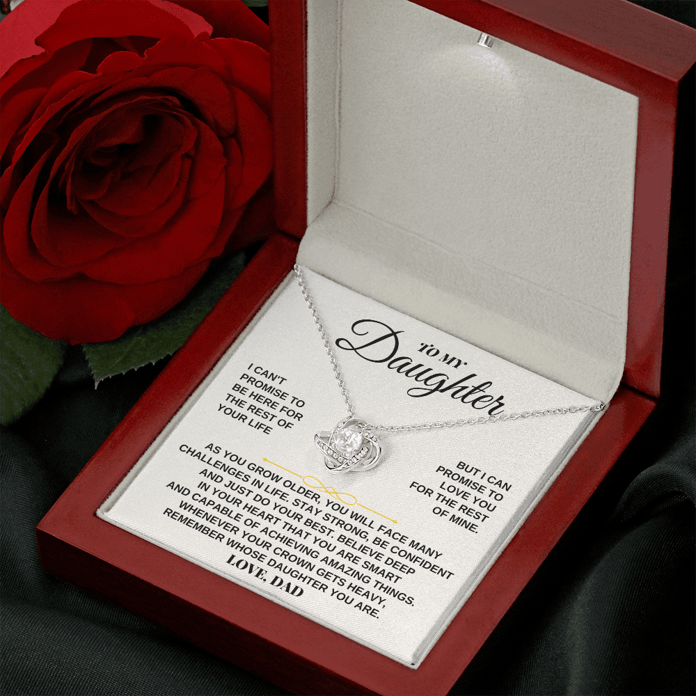 Jewelry To My Daughter - Love, Dad - Beautiful Love Knot Gift Set - SS260