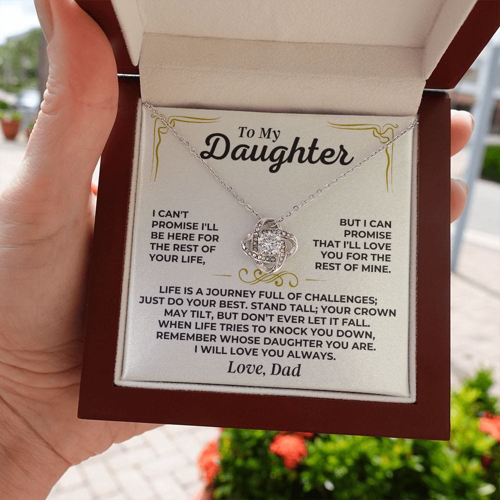 Jewelry To My Daughter - Love Dad - Love Knot Gift Set - SS433V2